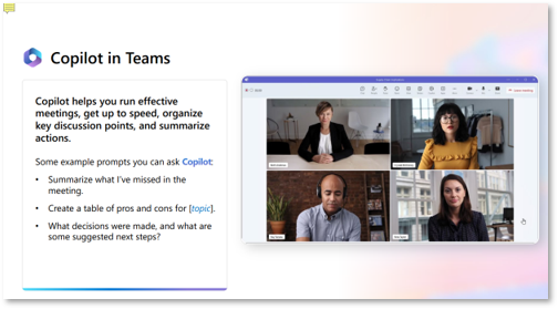 Copilot in Teams example